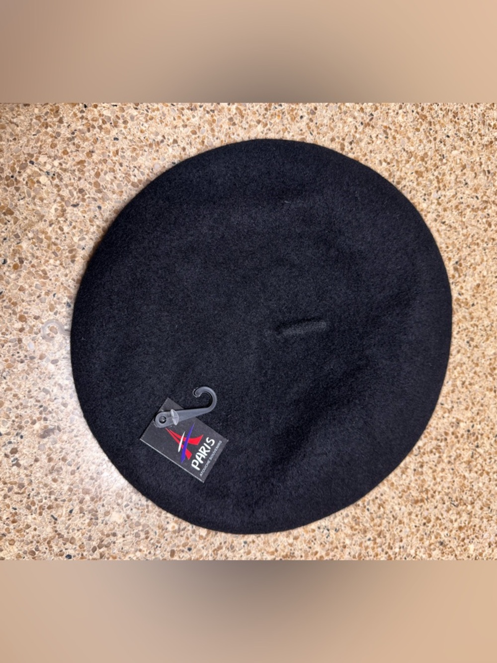 Paris Black Wool-Blend Beret